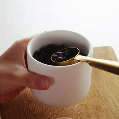 Skanto | BambooNest Ceramic Storage Jars with Bamboo Lid | Stylish Storage | Perfect for Kitchen & Bathroom | Available in White & Black