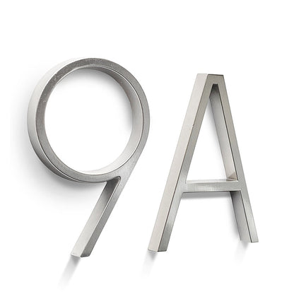 Brehn | Silver modern house numbers