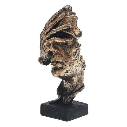 Skanto | Abstract Gold Sculpture "NordicLine" – Modern Scandinavian Decoration