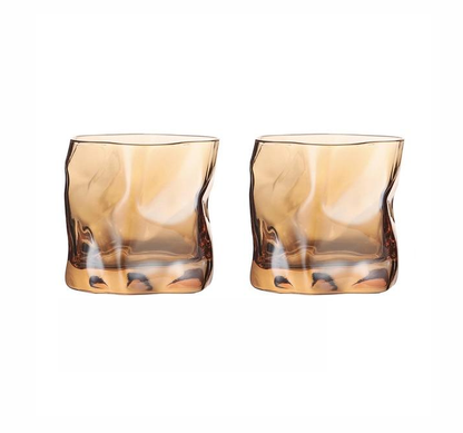 Skanto | Distorted Texture Whisky Glass Set