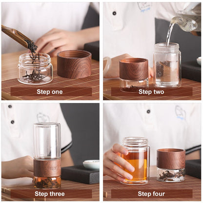 Brehn | Simply portable glass tea filter