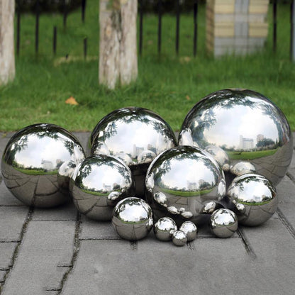 Stainless Steel Mirror Ball Garden Decor | Skanto