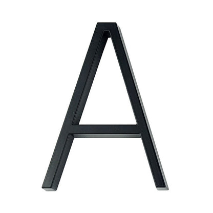 Skanto | Royelux Modern House Numbers - Stainless Zinc Alloy, Black Finish, 5" Height