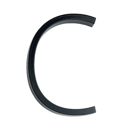 Skanto | Royelux Modern House Numbers - Stainless Zinc Alloy, Black Finish, 5" Height