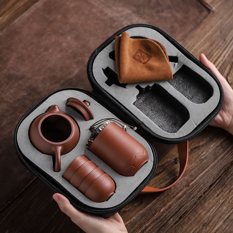 Skanto | Handmade Ceramic Teapot Set with Cups for Loose Leaf
