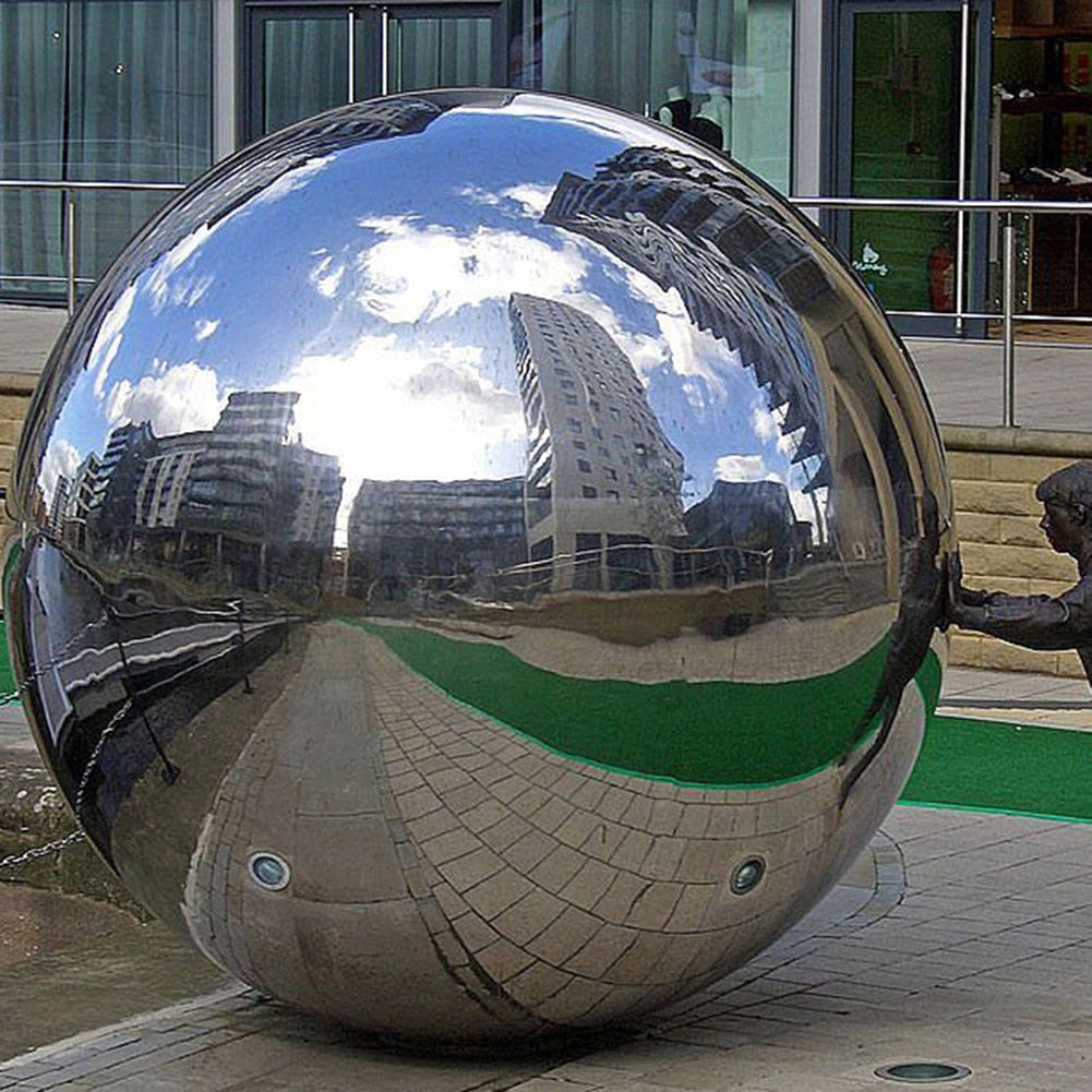 Stainless Steel Mirror Ball Garden Decor | Karnz
