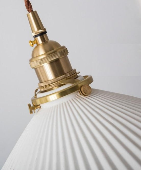 White Ceramic Pendant Light | Karnz