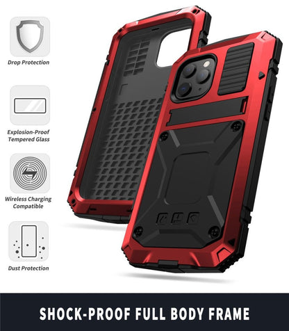 Skanto | Protective Shockproof Tempered Glass Metal Case for iPhone