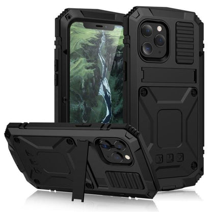 Skanto | Protective Shockproof Tempered Glass Metal Case for iPhone