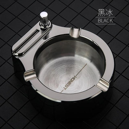 Retro Metal Ashtray 10000 Match Lighter | Bowlift