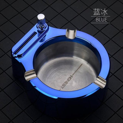 Retro Metal Ashtray 10000 Match Lighter | Bowlift
