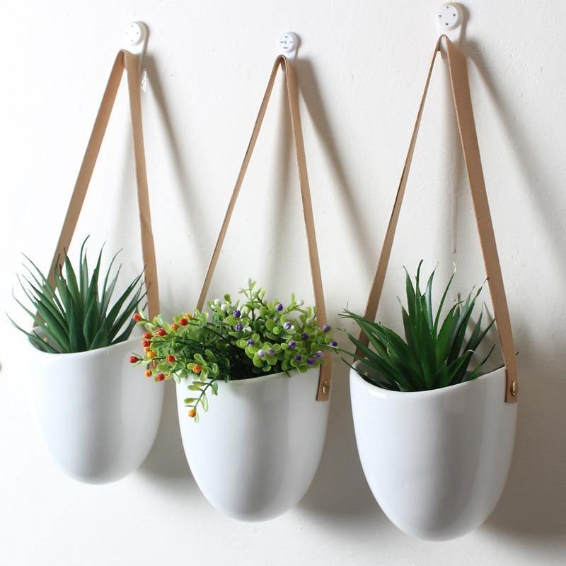 Ceramic Flower Pots Bag Shape | Elegant Plant Stands | Home & Garden Decor