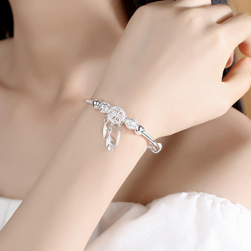 Skanto | Adjustable Dreamcatcher Bracelet Made of 925 Silver - Lisa