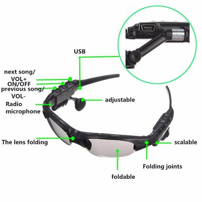 Smart Bluetooth Headset Driving Sunglasses | Bowlift