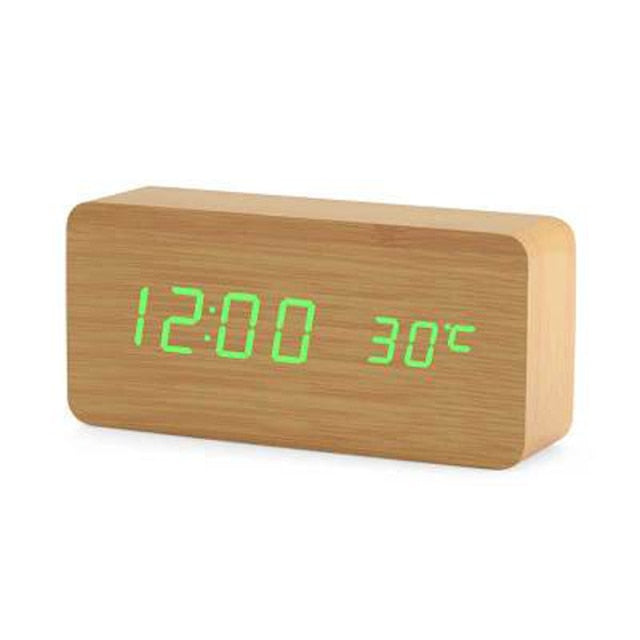 BowLift | Minimalistic Digital LED Alarm Clock with Voice Control – Sleek Design and Clear Display for Effortless Mornings