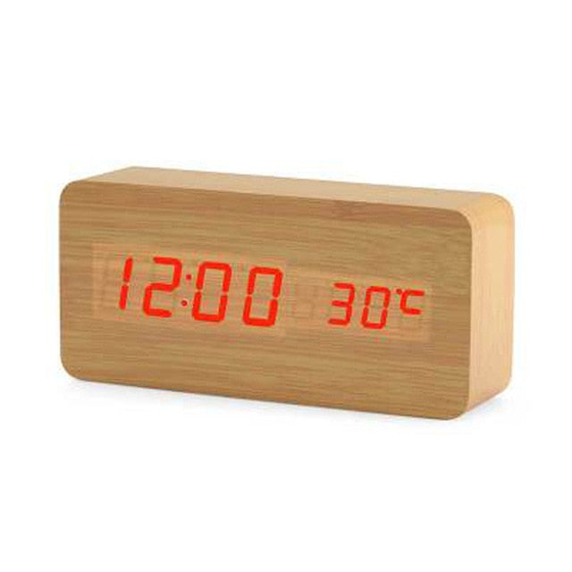 BowLift | Digital LED Alarm Clock | Voice Control, Clear Display & Modern Design for Bedroom Use