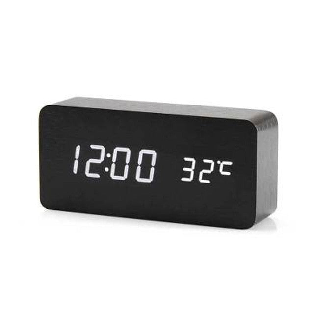 BowLift | Minimalistic Digital LED Alarm Clock with Voice Control – Sleek Design and Clear Display for Effortless Mornings