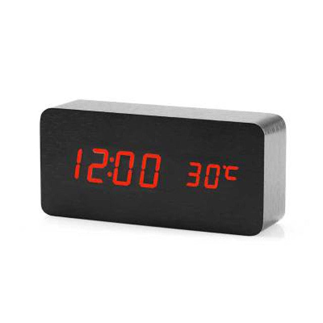 BowLift | Minimalistic Digital LED Alarm Clock with Voice Control – Sleek Design and Clear Display for Effortless Mornings