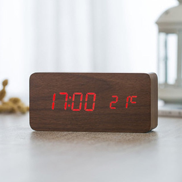 BowLift | Minimalistic Digital LED Alarm Clock with Voice Control – Sleek Design and Clear Display for Effortless Mornings