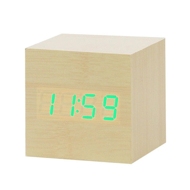 BowLift | Minimalistic Digital LED Alarm Clock with Voice Control – Sleek Design and Clear Display for Effortless Mornings