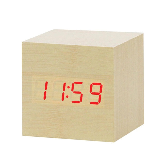 BowLift | Minimalistic Digital LED Alarm Clock with Voice Control – Sleek Design and Clear Display for Effortless Mornings
