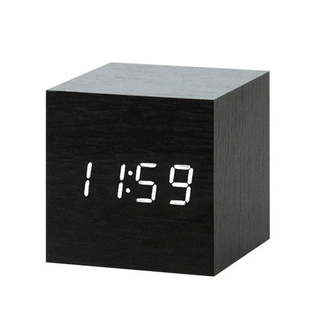 BowLift | Minimalistic Digital LED Alarm Clock with Voice Control – Sleek Design and Clear Display for Effortless Mornings
