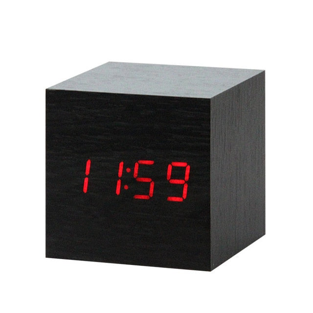 BowLift | Minimalistic Digital LED Alarm Clock with Voice Control – Sleek Design and Clear Display for Effortless Mornings