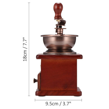 BowLift | Wooden Antique Manual Coffee Grinder