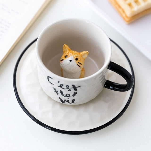Skanto | Hidden Cat Ceramic Mug