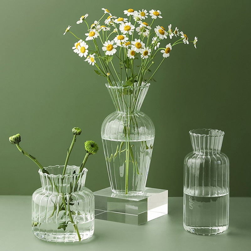 Skanto | Petal-Textured Glass Accents & Vases