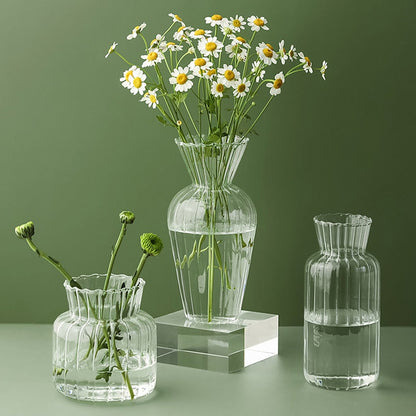 Skanto | Petal-Textured Glass Accents & Vases