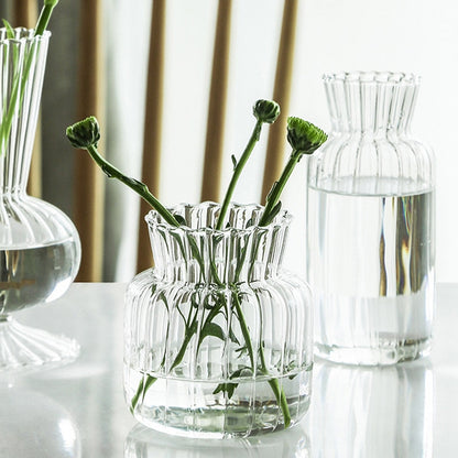 Skanto | Petal-Textured Glass Accents & Vases