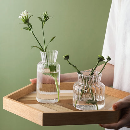 Skanto | Petal-Textured Glass Accents & Vases