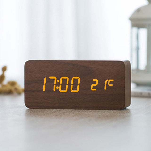 BowLift | Minimalistic Digital LED Alarm Clock with Voice Control – Sleek Design and Clear Display for Effortless Mornings