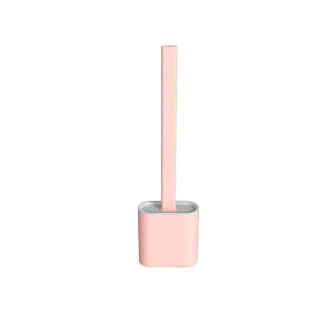 ChoreBuddy – Durable Silicone Toilet Brush Set Bowlift