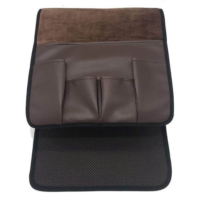 Skanto | Non-slip 5 Pocket Leather Armrest Chair Organizer