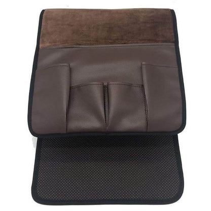 Skanto | Non-slip 5 Pocket Leather Armrest Chair Organizer