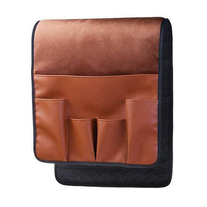 Skanto | Non-slip 5 Pocket Leather Armrest Chair Organizer