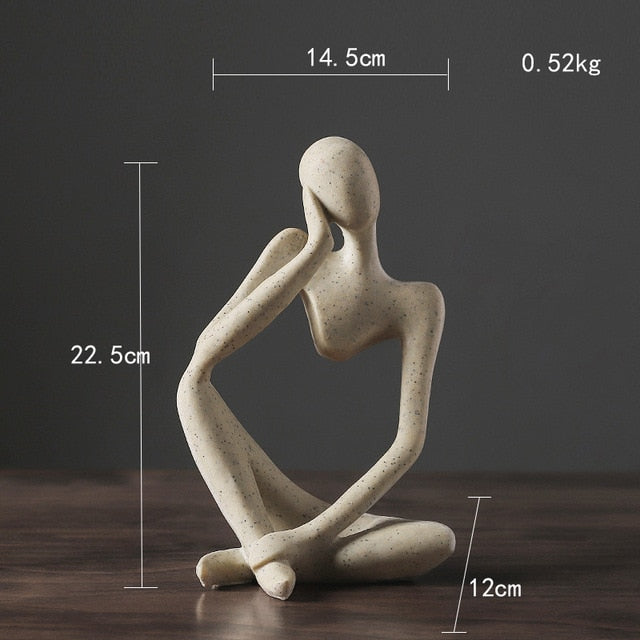 Frendorf | Nordic Abstract Unique Thinker Figurine Home Decor