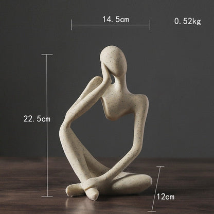 Frendorf | Nordic Abstract Unique Thinker Figurine Home Decor