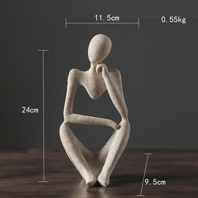 Frendorf | Nordic Abstract Unique Thinker Figurine Home Decor
