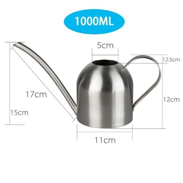 Stainless steel watering can with flexible neck | Modern design | Perfect watering | Rust-free