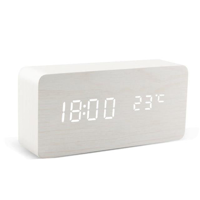 BowLift | LED Alarm Clock in Wooden Cube Form