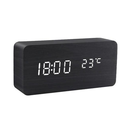 Skanto | Wooden LED Alarm Clock Cube