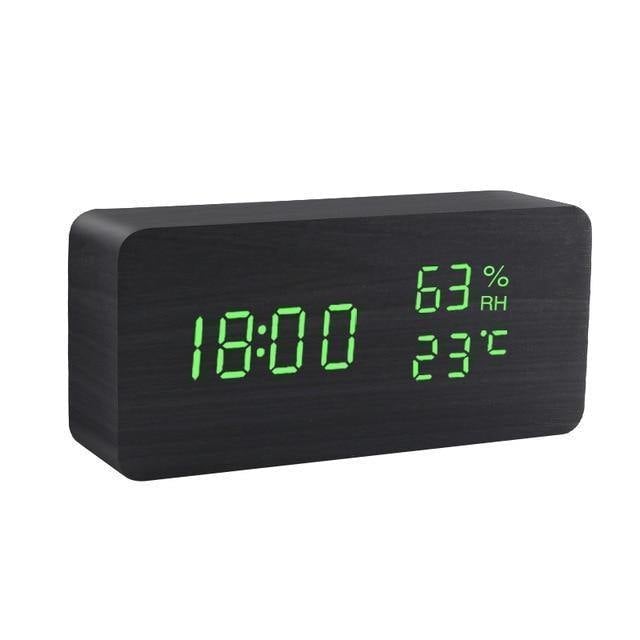 BowLift | LED Alarm Clock in Wooden Cube Form