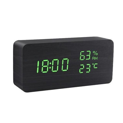 BowLift | LED Alarm Clock in Wooden Cube Form