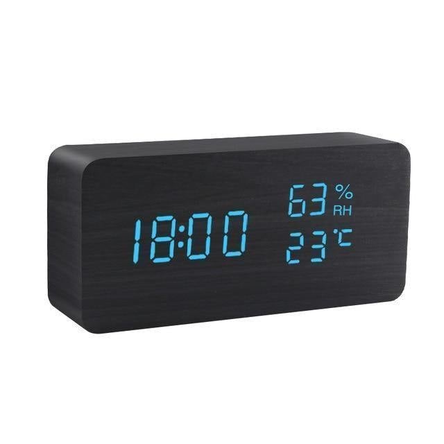 BowLift | LED Alarm Clock in Wooden Cube Form