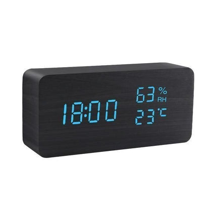 Skanto | Wooden LED Alarm Clock Cube