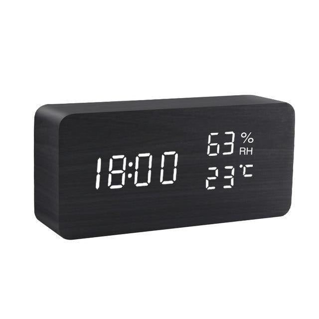 BowLift | LED Alarm Clock in Wooden Cube Form