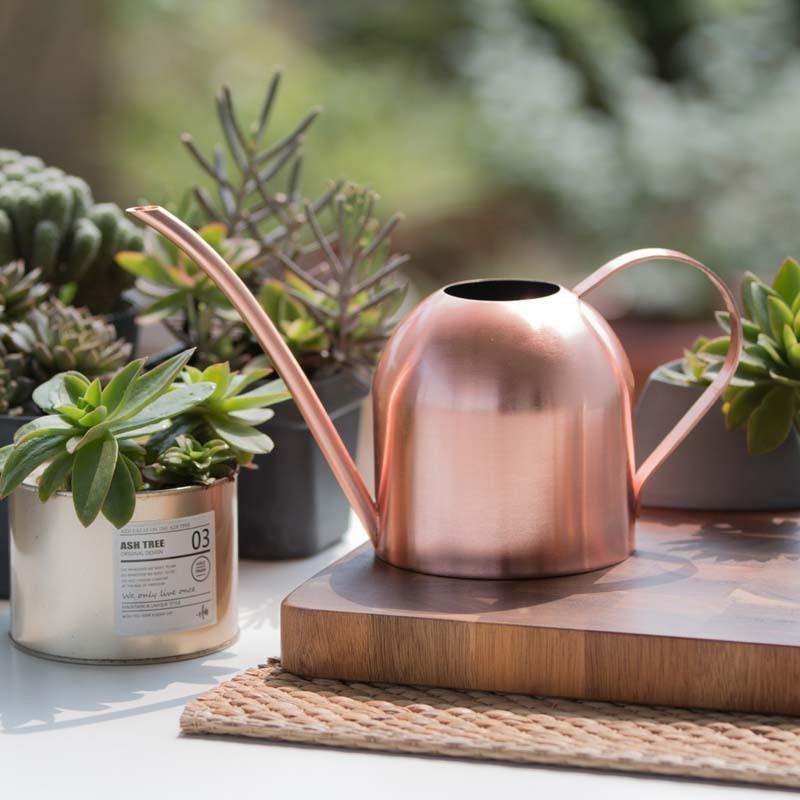 Stainless steel watering can with flexible neck | Modern design | Perfect watering | Does not rust